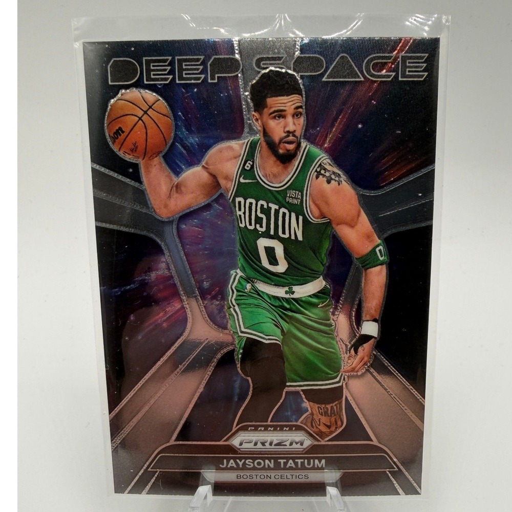 Jayson Tatum 2023-24 Panini Prizm Deep‎ Space Boston Celtics Insert Card #10